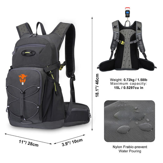 Hydration Reservoir Water Bladder - 2L + Stealth Pro Hydration Backpack - 15L COMBO