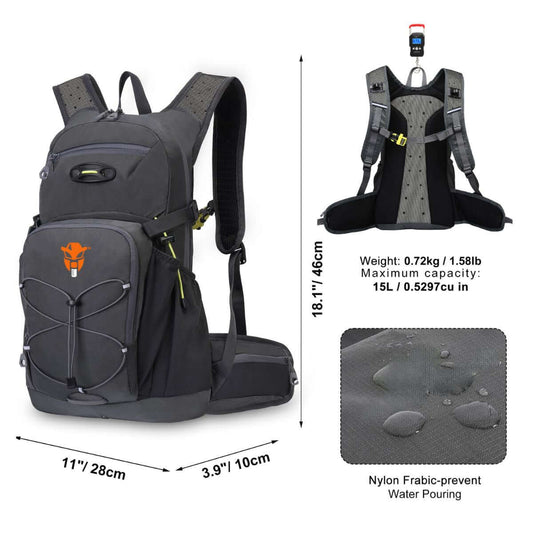 Hydration Reservoir Water Bladder - 2L + Stealth Pro Hydration Backpack - 15L COMBO