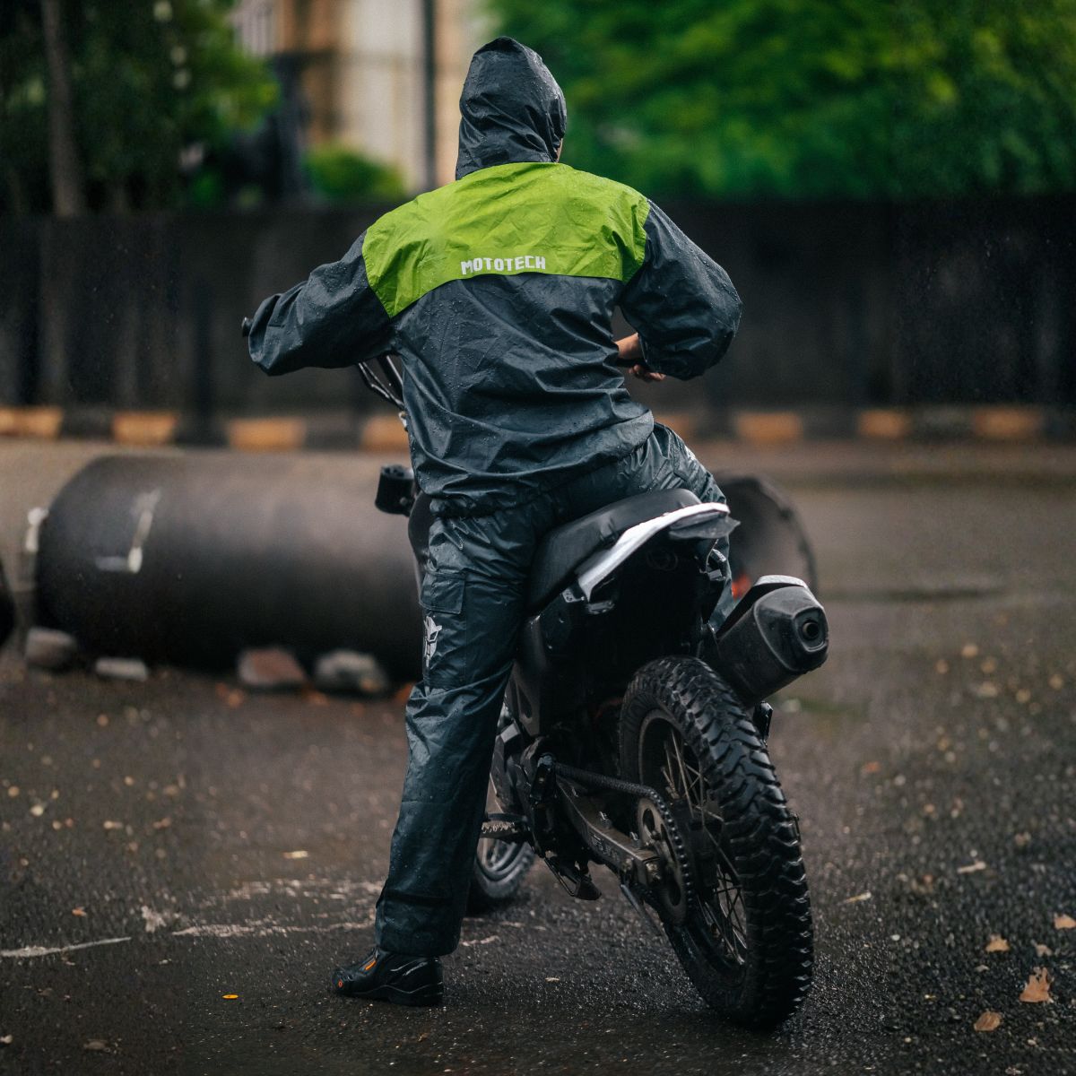 Hurricane Air TourPro Waterproof Rain Overjacket - Grey+Green