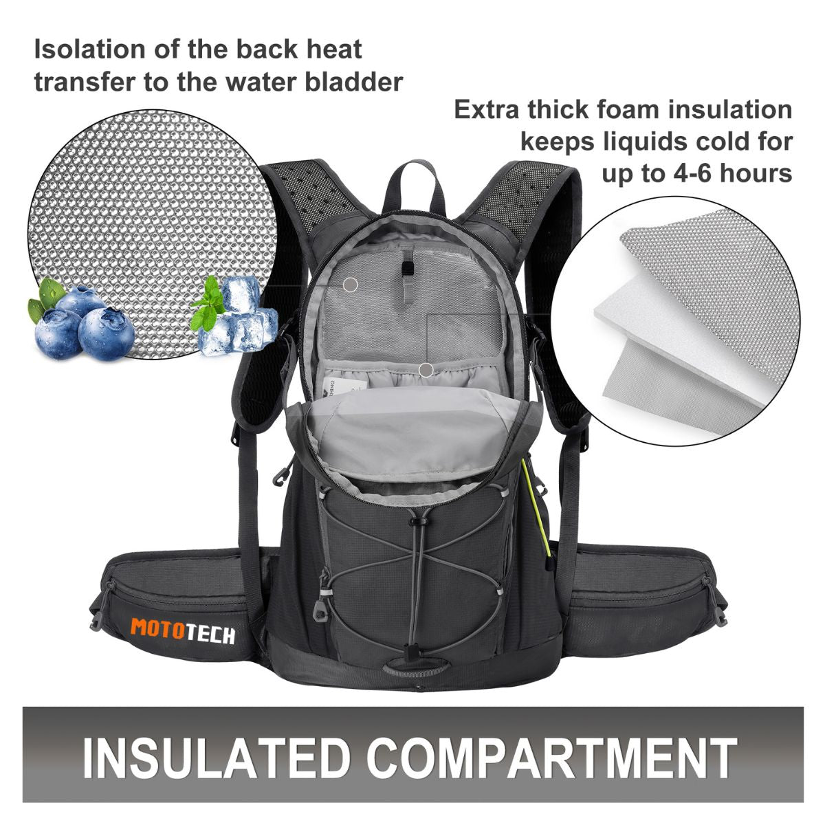 Stealth Pro Hydration Backpack - 15 Litres - Grey