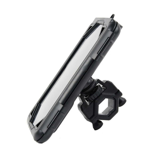 Komodo v2 StormShield Mobile / GPS Holder with Bar Mount for bikes, showing secure device mount.