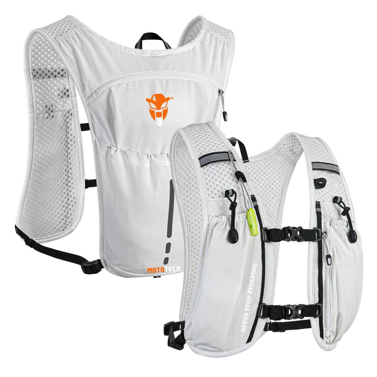Endurance Hydration Pack – Lightweight Riding, Cycling & Running Vest - White