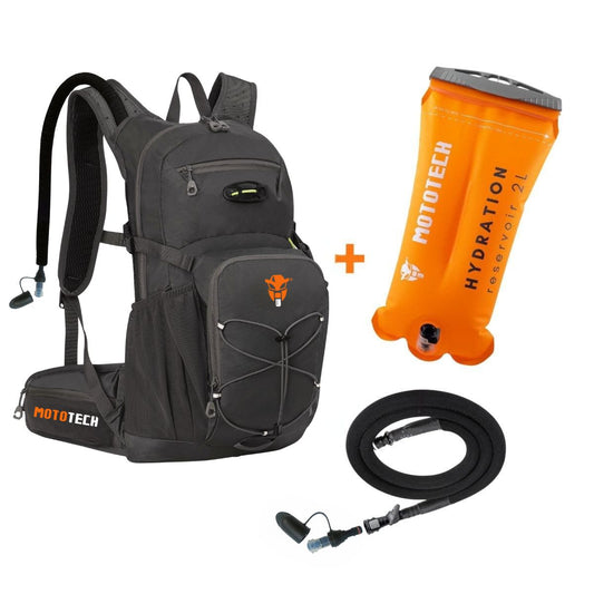 Hydration Reservoir Water Bladder - 2L + Stealth Pro Hydration Backpack - 15L COMBO