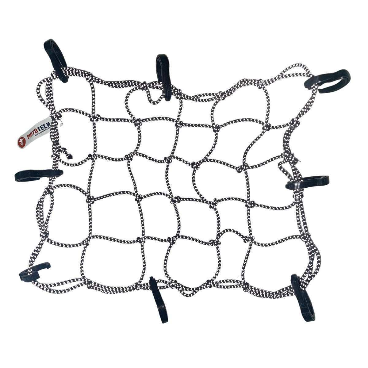 Reflective Flexi Hook Bungee Net - 15"x12" - Black 3