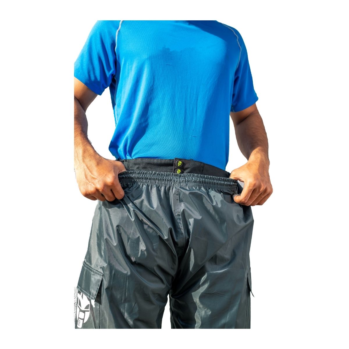 AXESQUIN Mens Hiking Pants Waterproof Rain Pants Men Lightweight with  Pockets Stretch Elastic Waist Usable Belt Snow Pants Outdoor Zipper Bottom  Leg Navy  Amazonin Clothing  Accessories