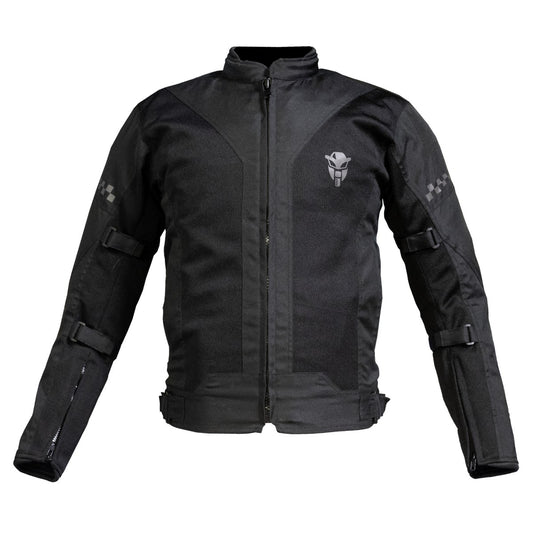 Breezer Mesh Motorcycle Riding Jacket - Black (Without Armours)