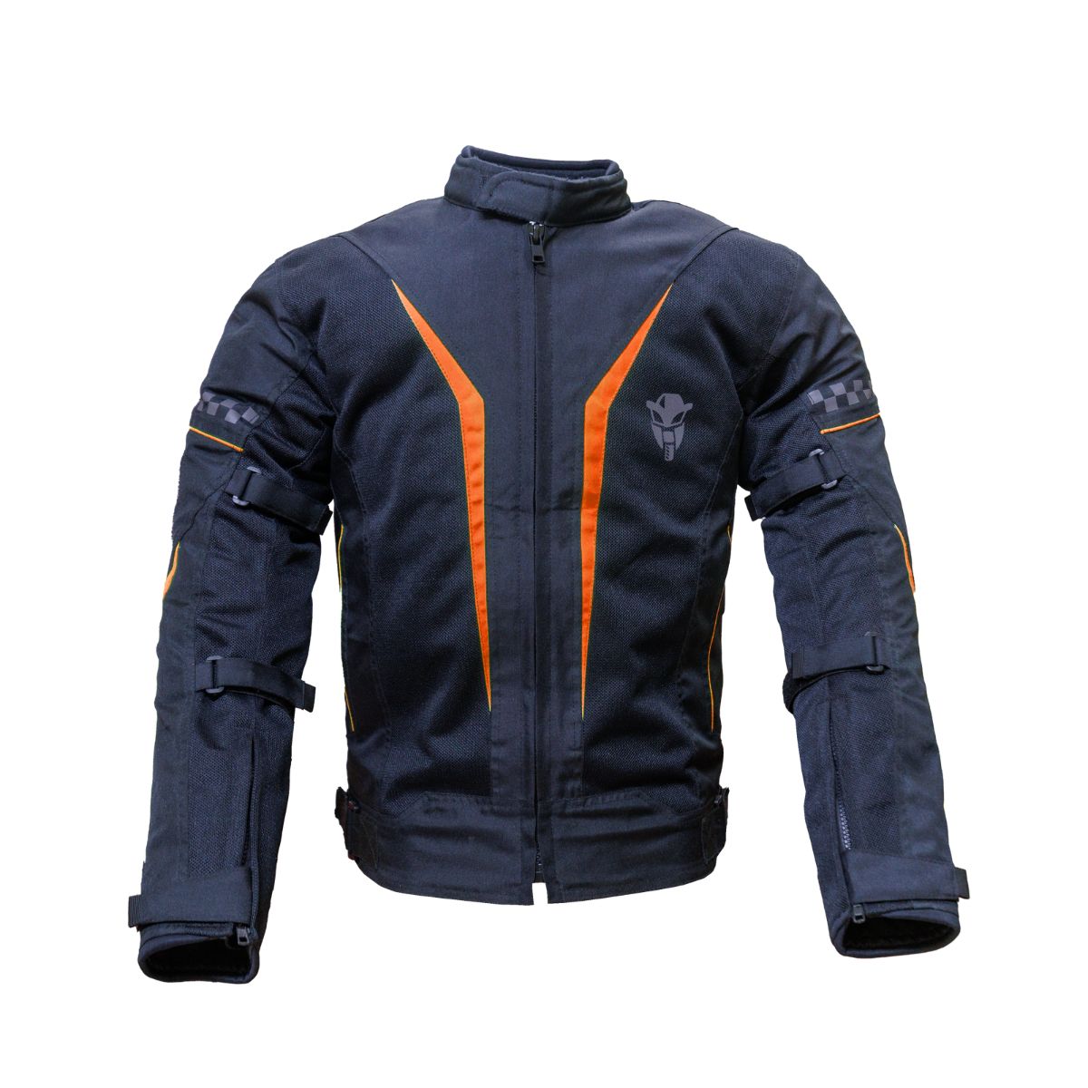 Breezer Mesh Motorcycle Riding Jacket - Black+Orange - Level 2