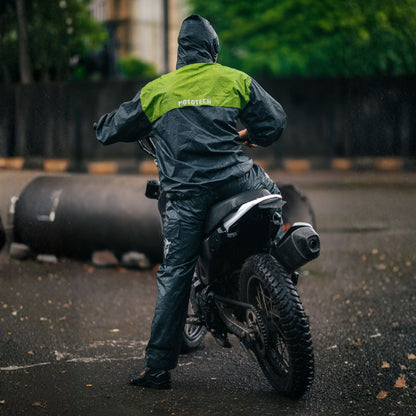 Hurricane Air TourPro Waterproof Rain Overjacket - Grey+Green