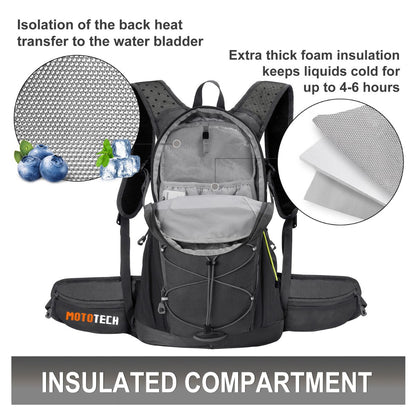 Stealth Pro Hydration Backpack - 15 Litres - Grey