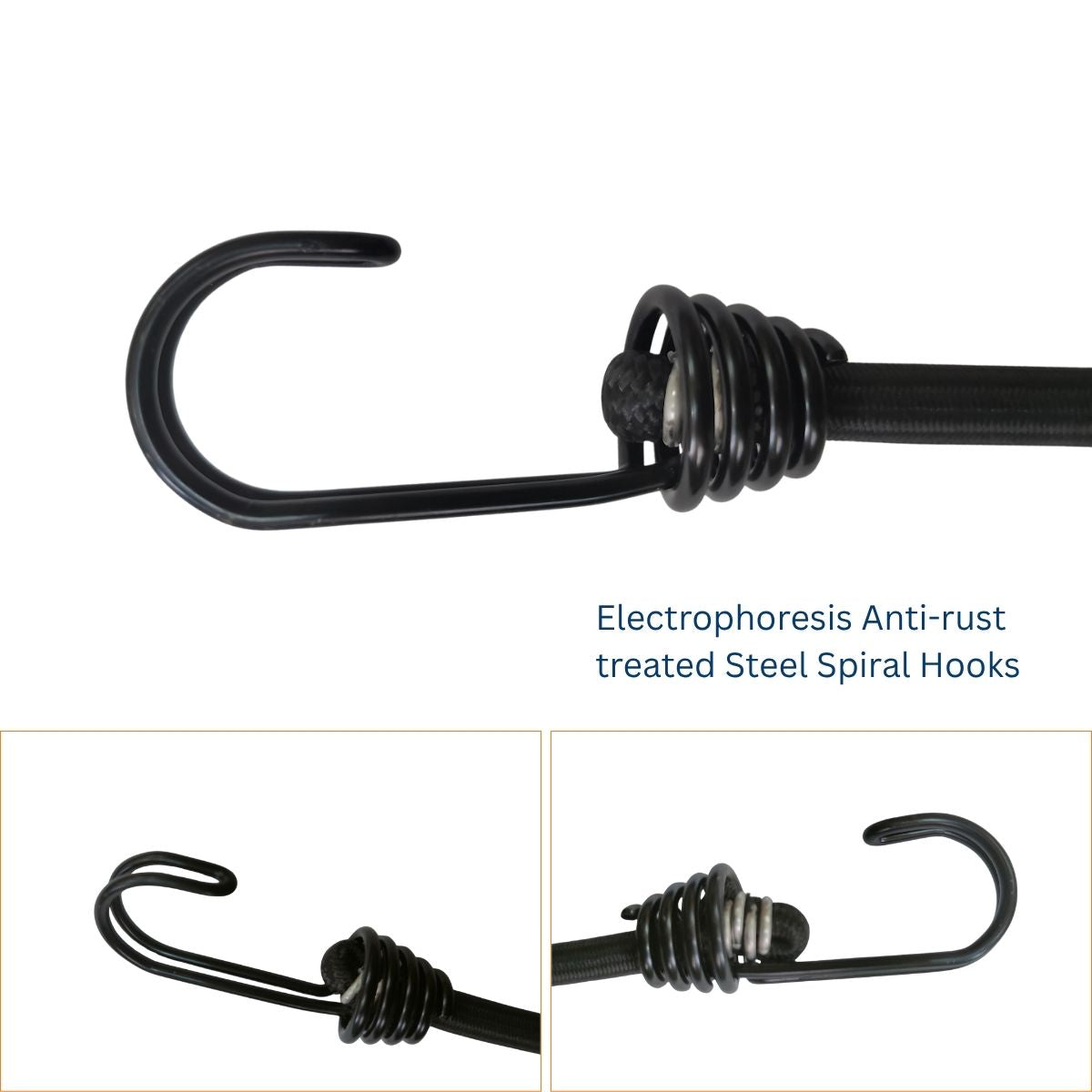 QuadPod | 4-Sided Bungee Tie Down System - 32" / 80cms - Black