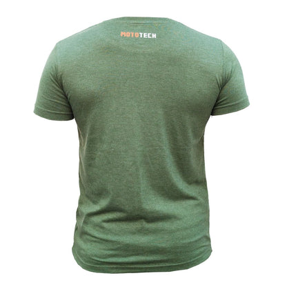 Men's Round Neck T-Shirt - Green Melange 2